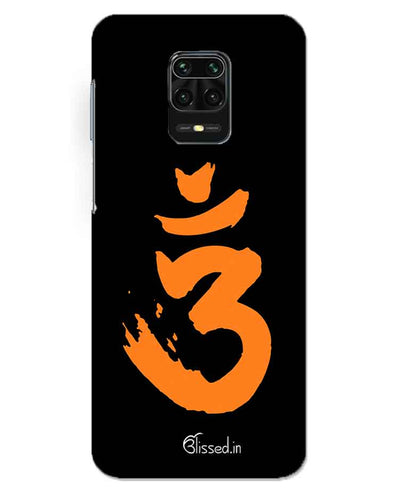 Saffron AUM the un-struck sound | redmi note 9 pro max Phone Case