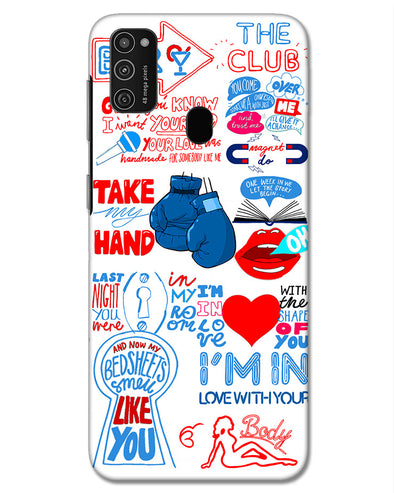 Shape of you - White | Samsung Galaxy M21 Phone Case