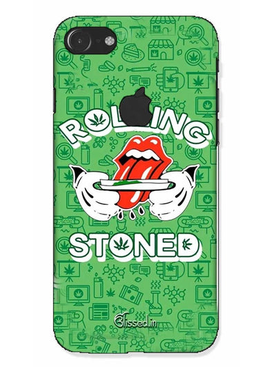 Rolling Stoned |iphone 7 logo cut Phone Case