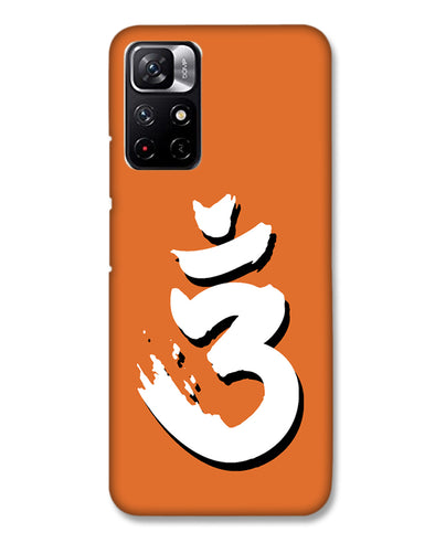 Saffron AUM the un-struck sound White  | Redmi Note 11T 5G Phone Case
