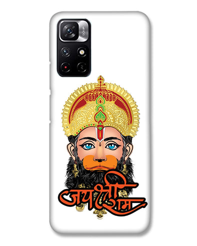 Jai Sri Ram -  Hanuman White | Redmi Note 11T 5G Phone Case