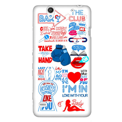 Shape of you - White | SONY XPERIA C4 phone Case