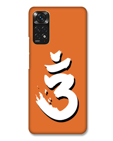 Saffron AUM the un-struck sound White  | Redmi Note 11   Phone Case