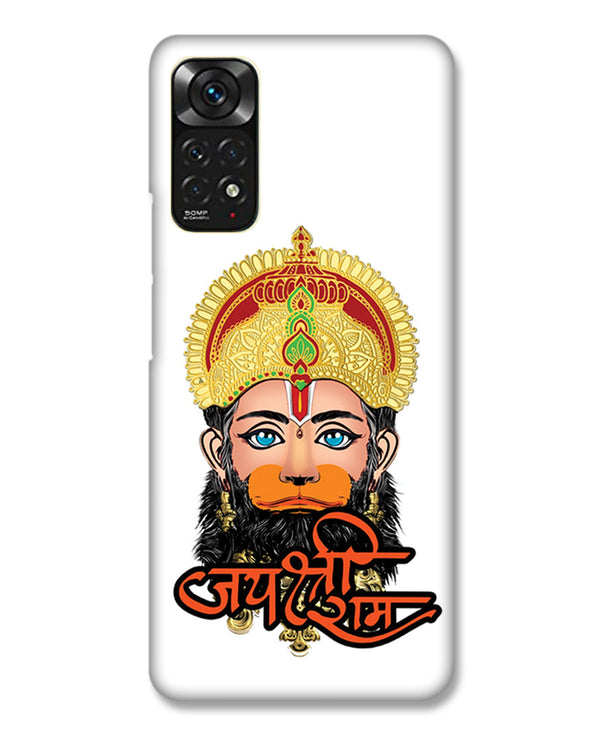 Jai Sri Ram -  Hanuman White | Redmi Note 11 Phone Case